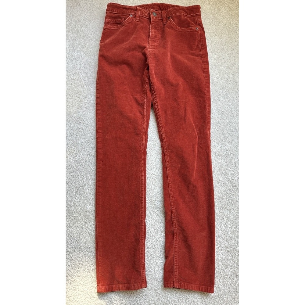 Patagonia Women's Oganic Cotton Fitted Corduroy Pants Size 4 In Roots Red